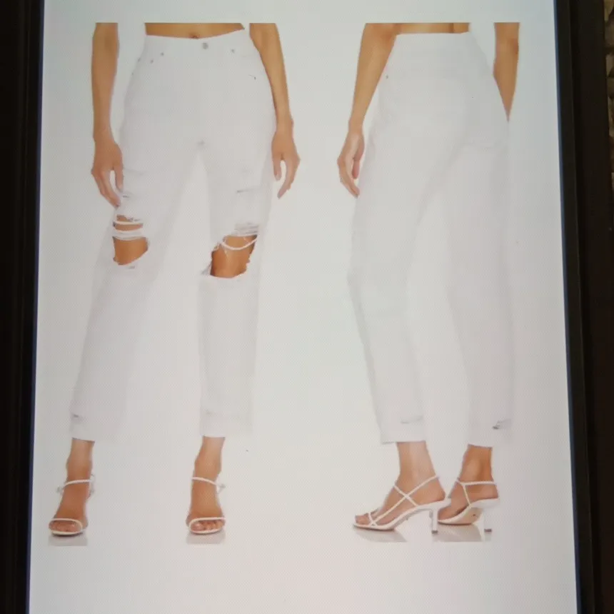 Pistola Presley High Rise Relaxed Roller Super Distressed Front Womens 28 - Image 2