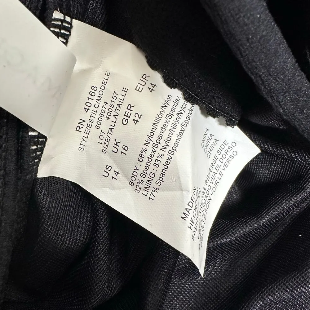 Magicsuit Goddess One Shoulder One Piece Swimsuit Women's Black Size 14 - Image 6