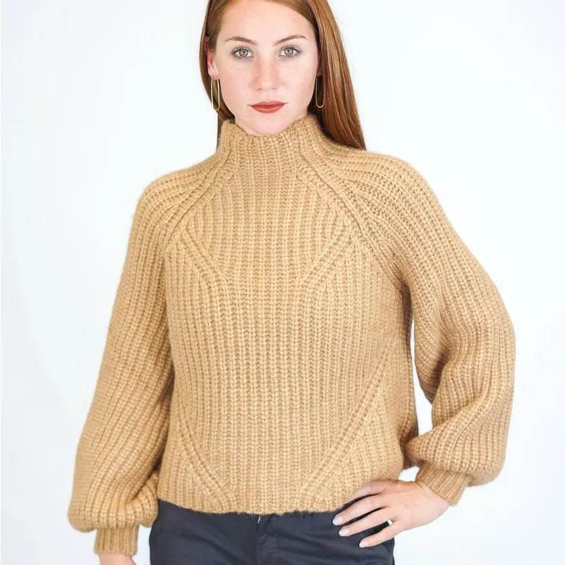 Ulla Johnson Micha Turtleneck in Camel Size Medium - Image 15