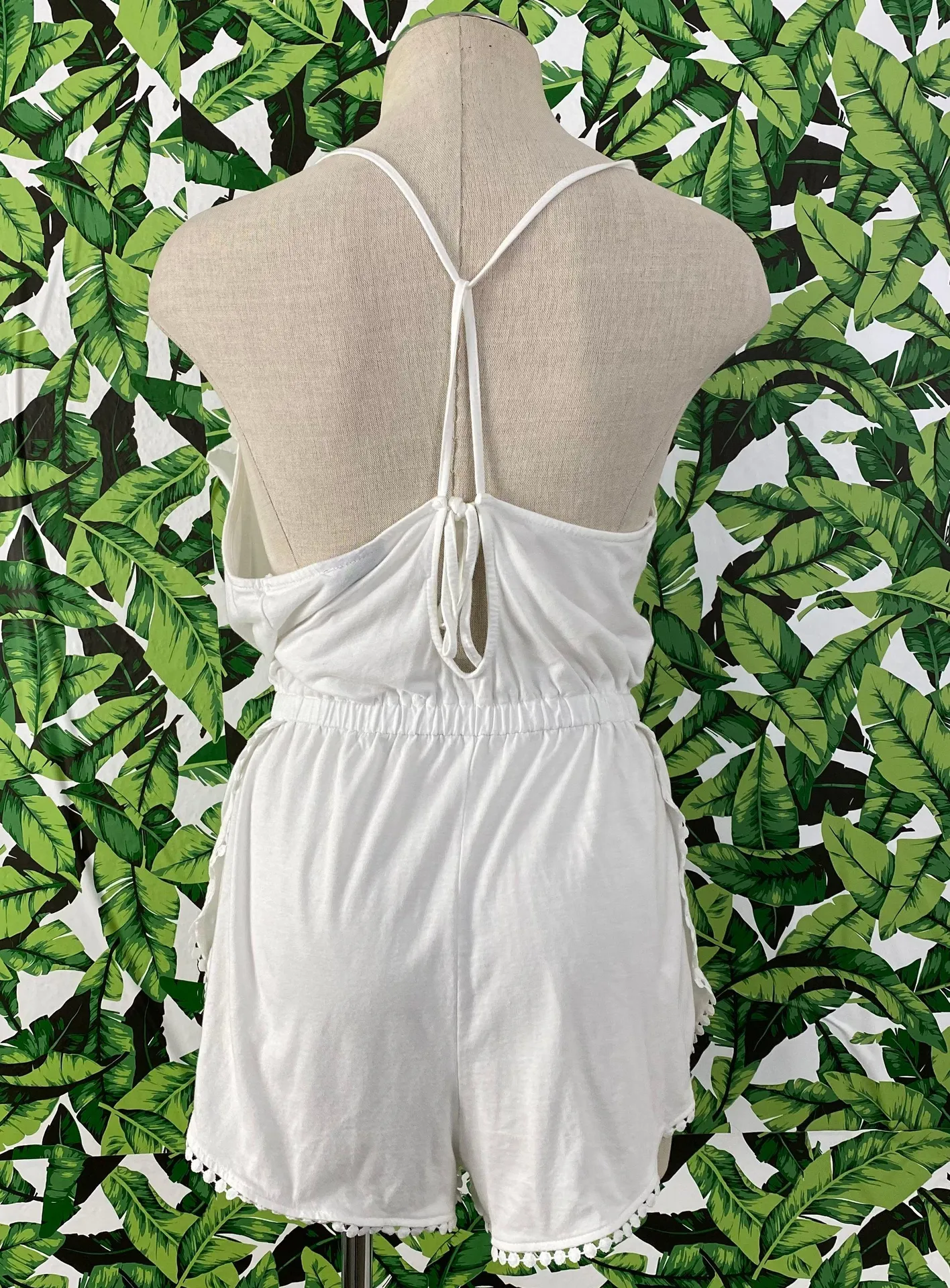 Ruffle V-Neck Romper - Image 2