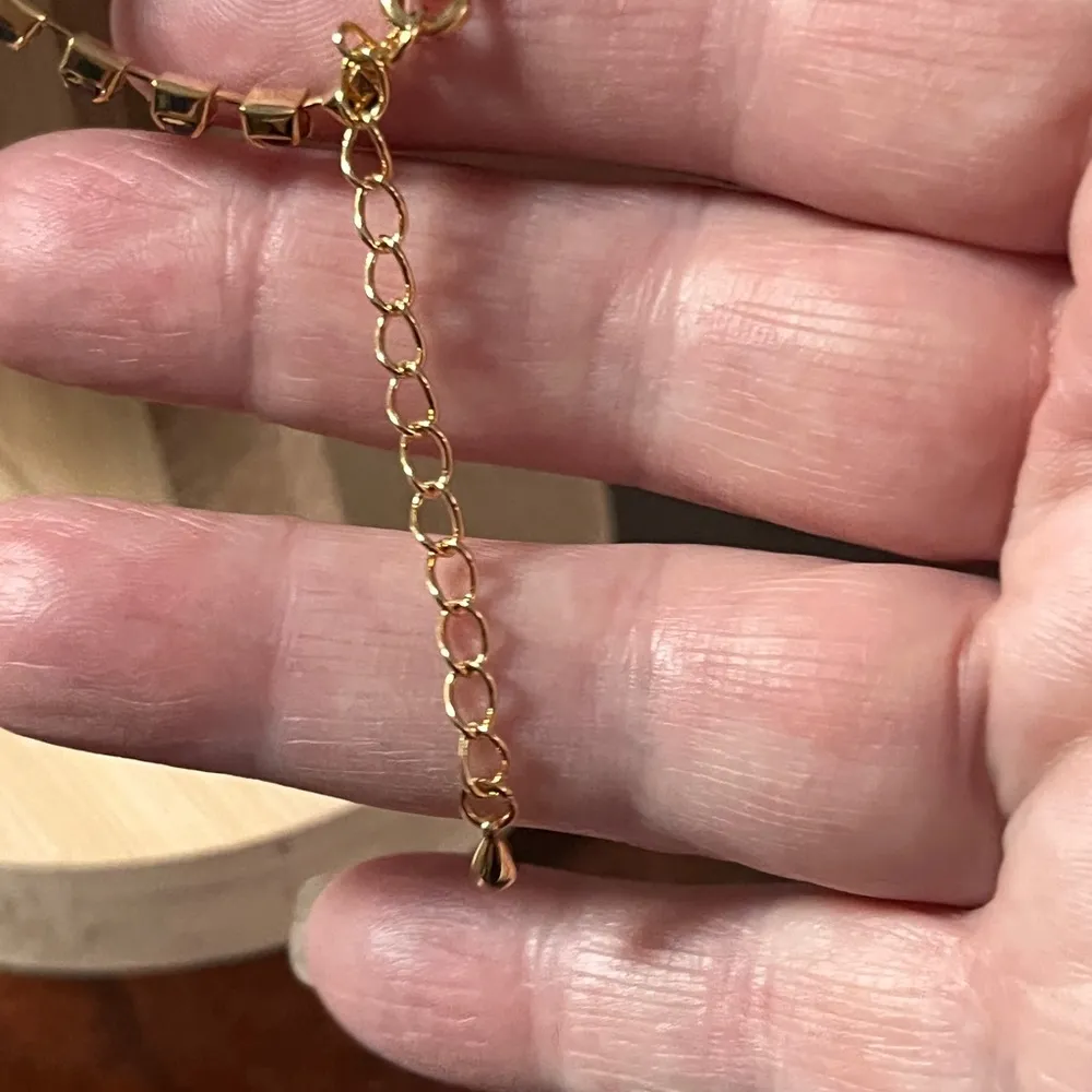 Swarovski Black Crystal Teardrop Pendant Gold-Tone Necklace - Image 5