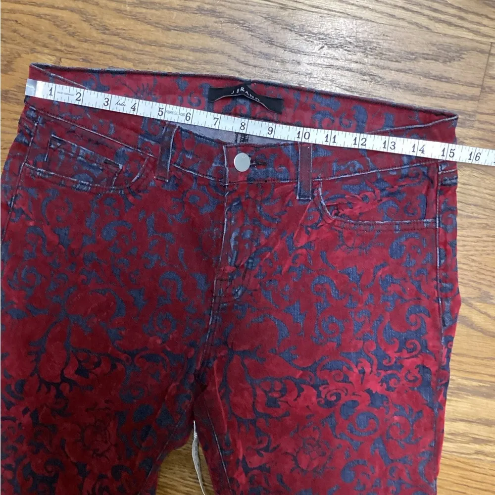 J Brand skinny jeans. Size 29. Velvet damask pattern on denim - Image 6