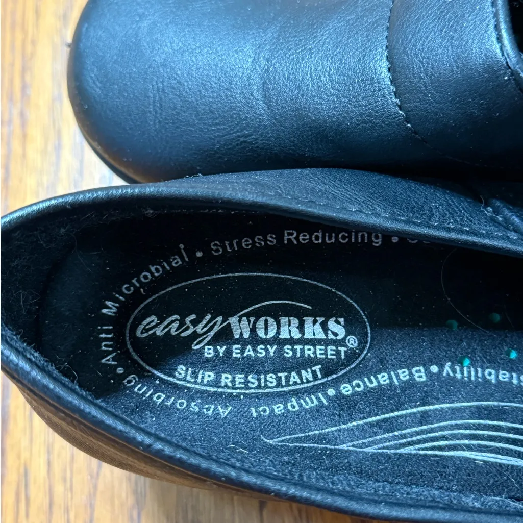 Easy Works By Easy Street Black Comfort Work Shoes 9 Wide Size undefined - Image 5