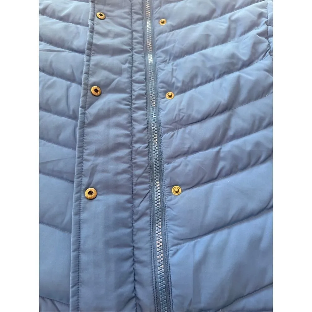 Talbots Down Puffer Vest Woman’s Size Small Petite Royal Blue - Image 3