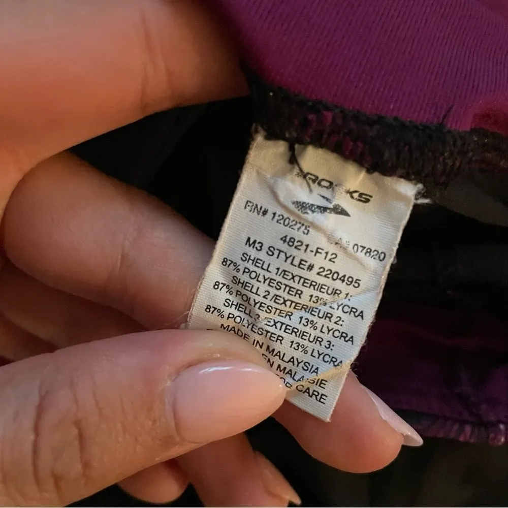 Brooks Glycerin Pants III Black Active Wide Leg Yoga Pant Size Medium - Image 4