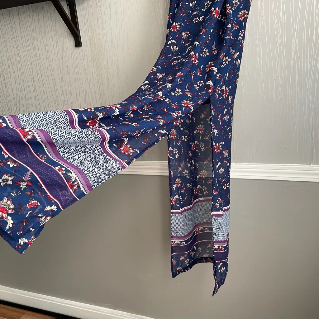 DIVIDED by H&M Floral Print Maxi Halter Dress Size 6 - Image 8