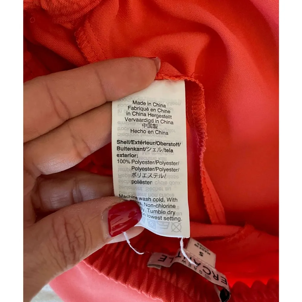 J. Crew High Rise 3" Elastic Tie Waist Shorts Peach Orange Size Small - Image 6