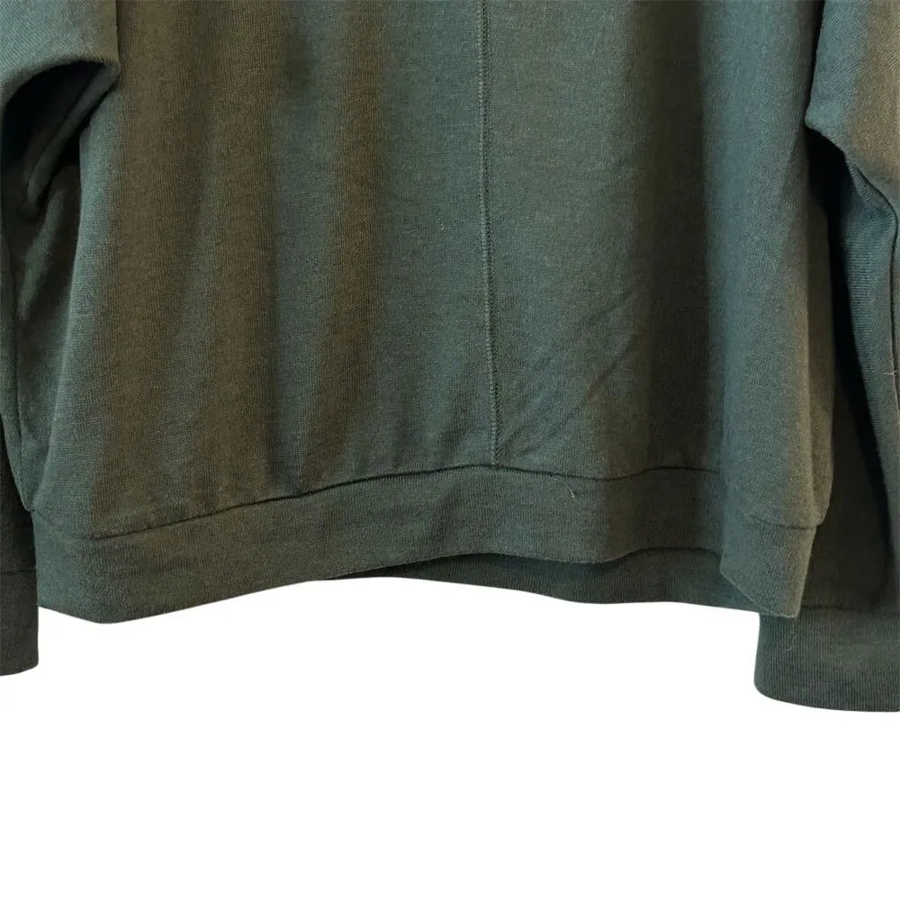 Vince Camuto Women's Green Boat Neck Long Sleeve Blouse Size S - Image 3