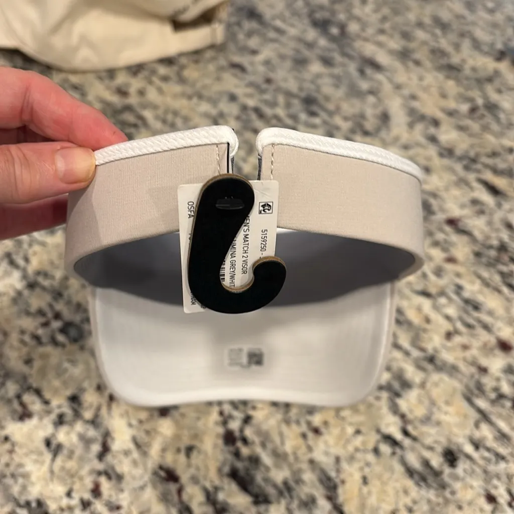 Adidas Tan & White Match 2 womens fit Climacool Visor - Image 5