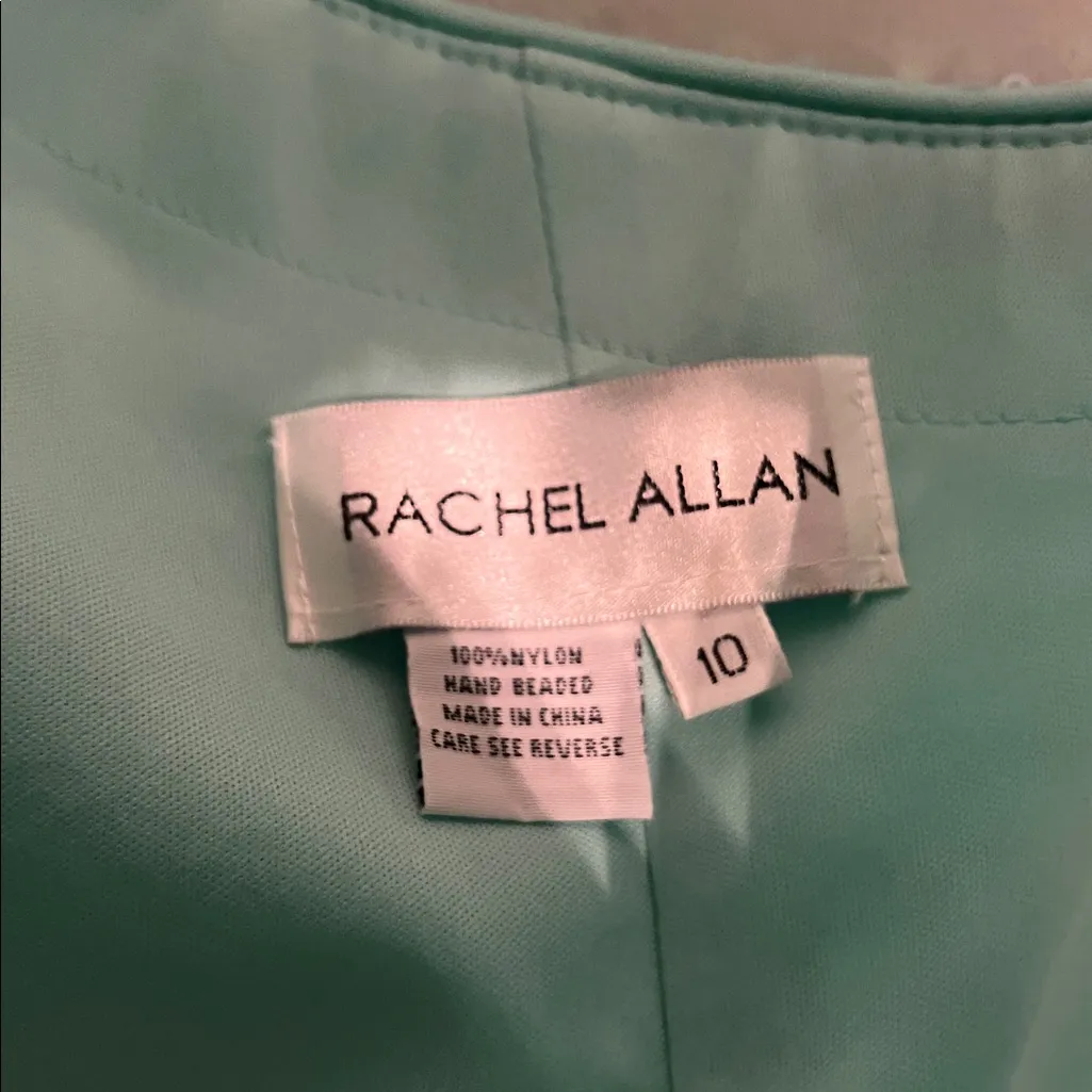 ✨ Rachel Allan 70131 Asymmetrical Sheath Evening Dress • Size 10 ✨ - Image 8