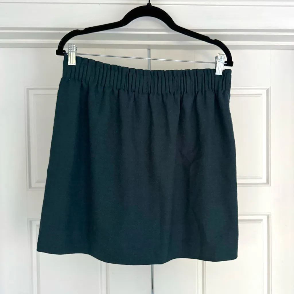 J. Crew Wool Blend Sidewalk Skirt, Evergreen - size 10 - Image 4