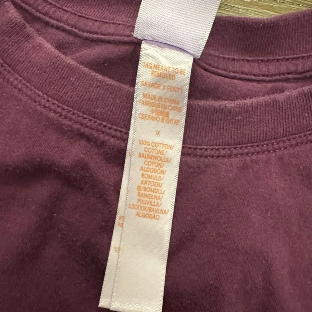 Savage x Fenty 1x plum crop top 16" from
Shoulder to hem Purple - Image 2