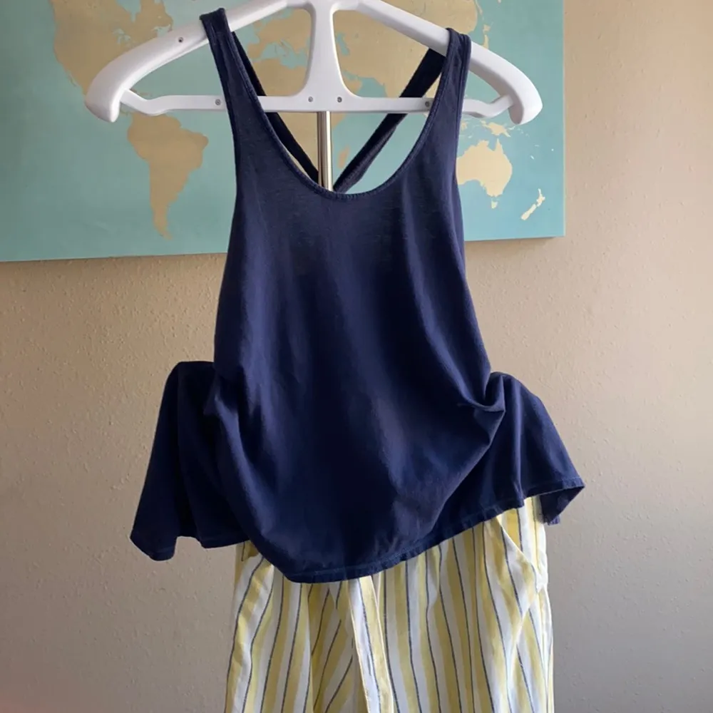 Boho navy twisted racerback tank - Image 4