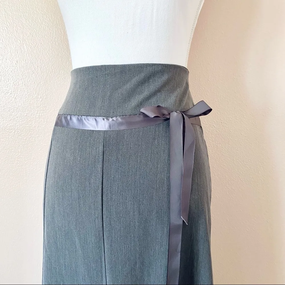 Avenue Grey Skirt With Bow. Gray Size M - Image 2