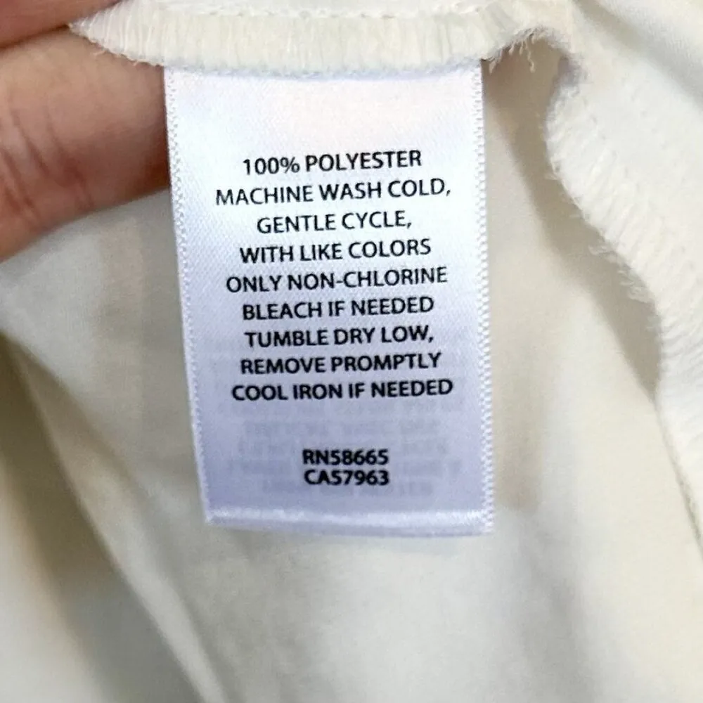 NWT BP Crop White Satin V-Neck Spaghetti Strap Camisole Tank Top - Large - Image 3