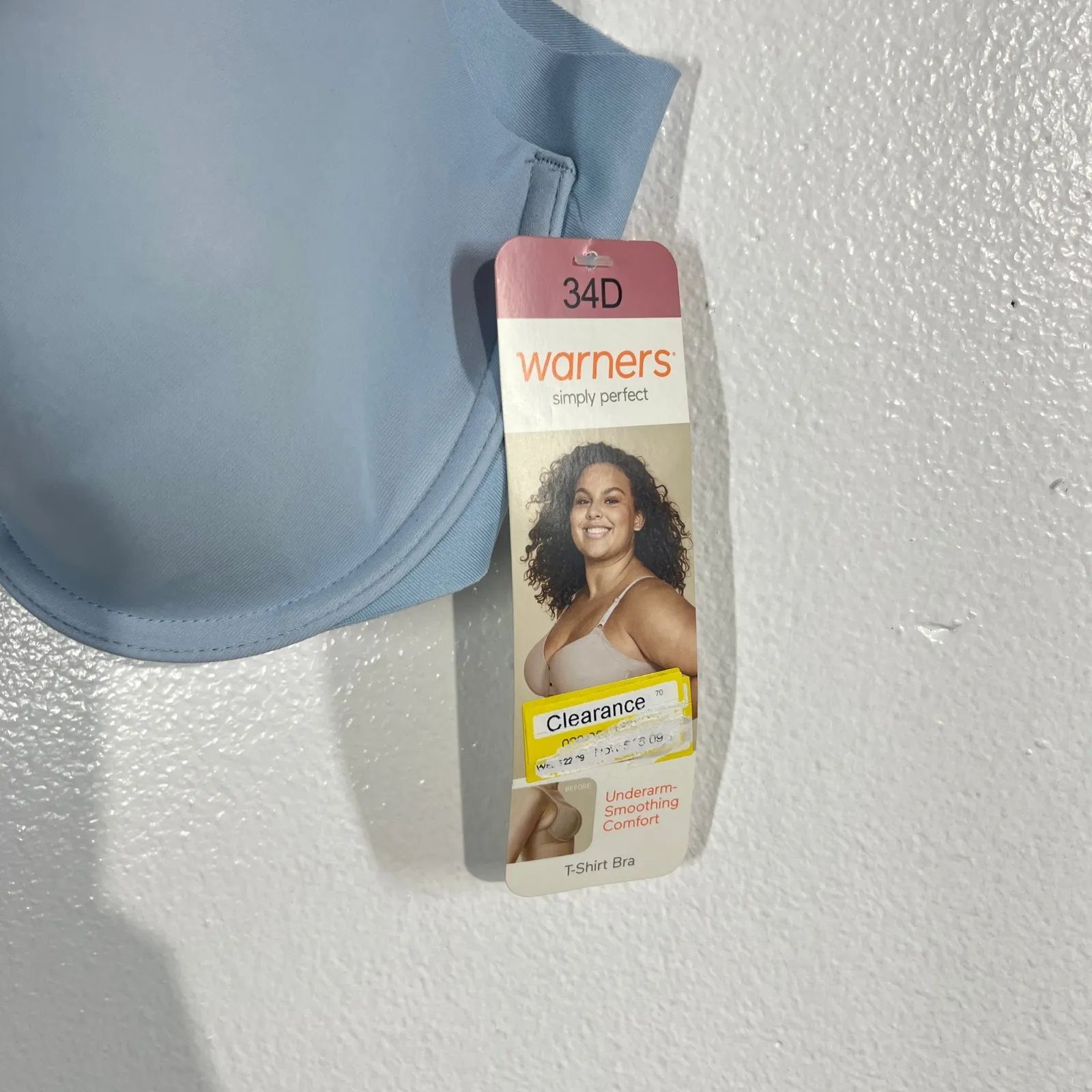 Warners Simply Perfect 34D Light Blue T Shirt Bra Underwire Full Coverage Size undefined - Image 5