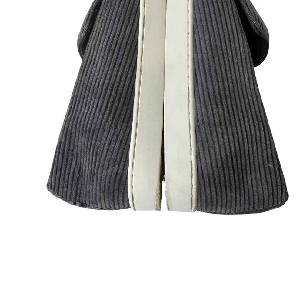 Birdies The Swift Charcoal Gray Corduroy Slip On Shoes 10 - Image 9