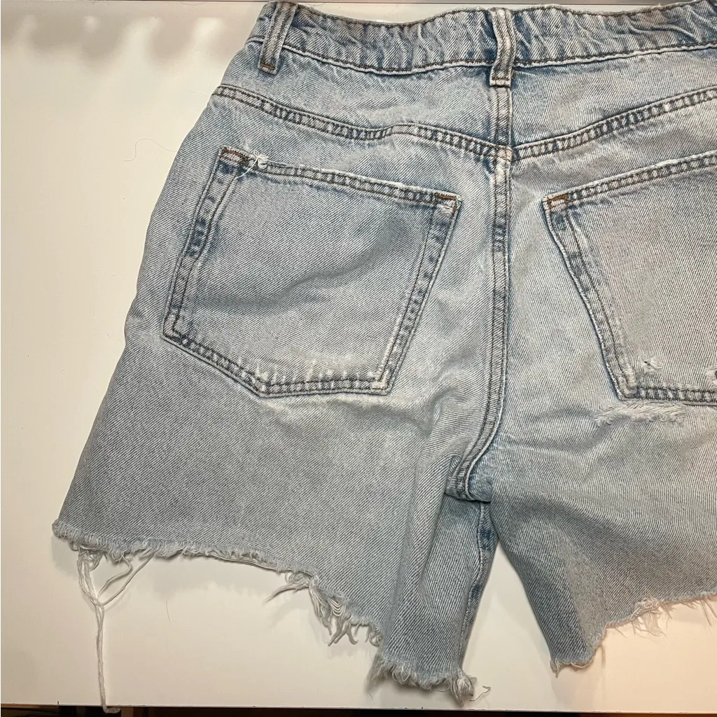 Reformation Light Blue Jean Shorts - Image 9
