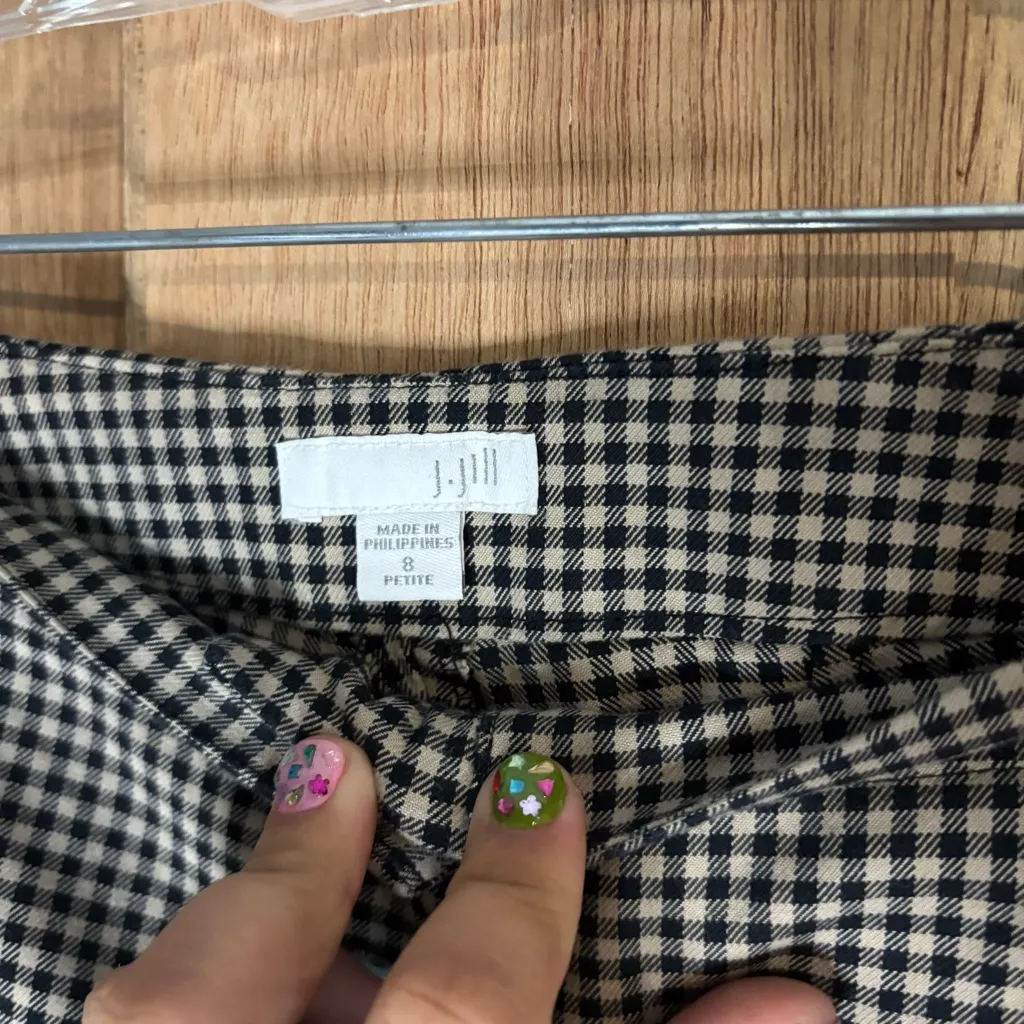 J. Jill women’s black and‎ Cream dress Pants size 8 petite - Image 2