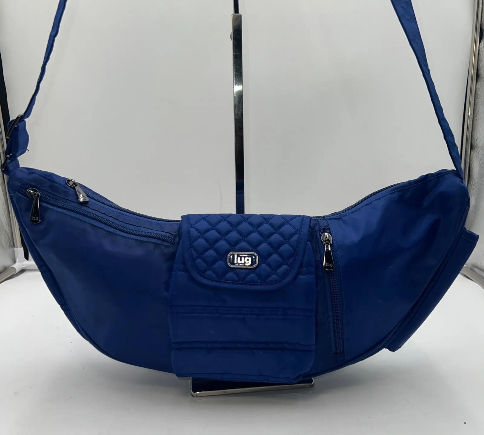 Lug Boomerang Navy Blue Crossbody Shoulder Bag Everyday Travel Purse - Image 1