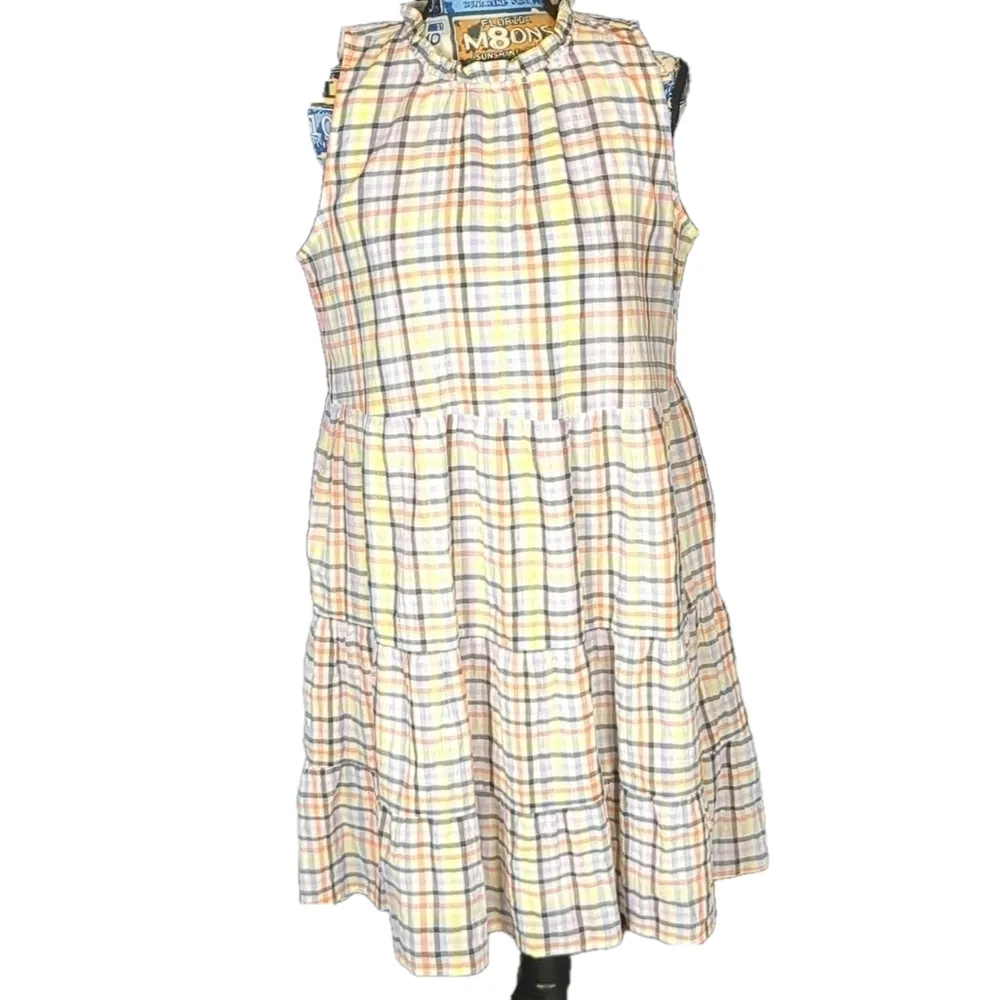 Loft plaid summer dress size small - Image 2