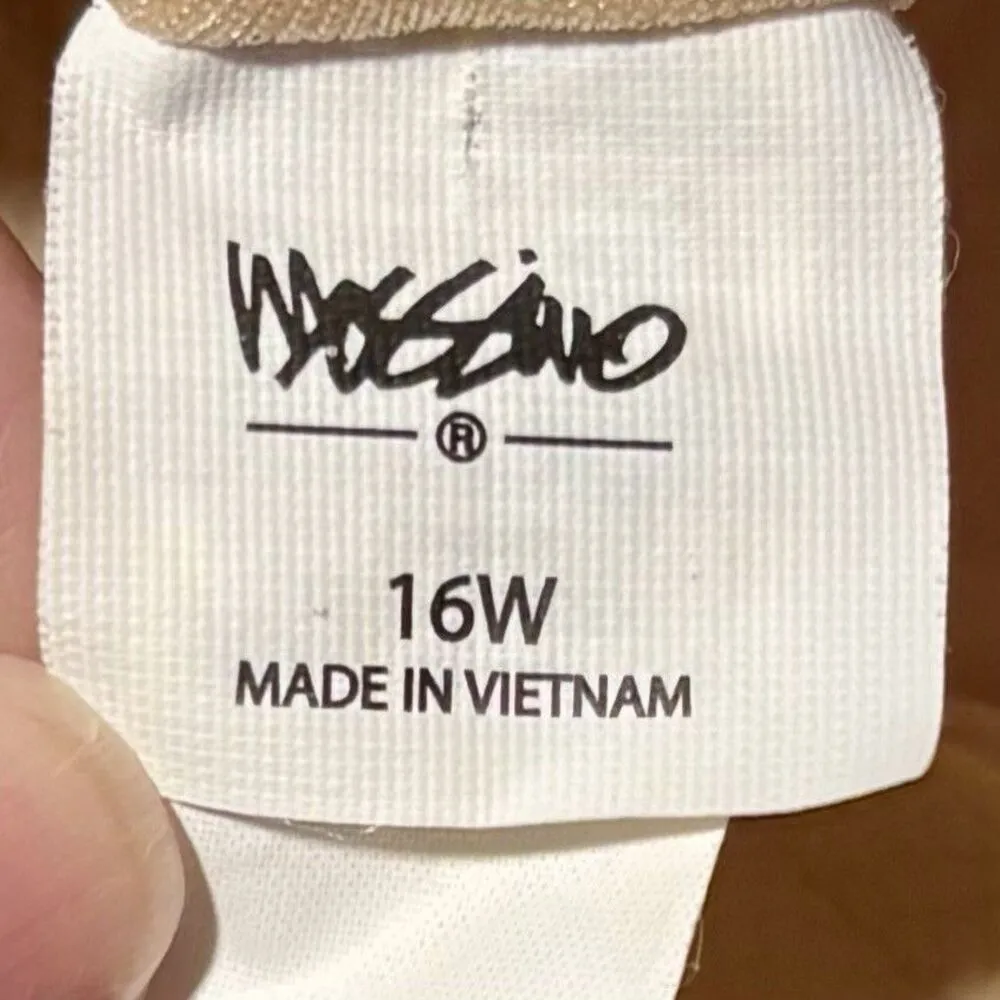 Mossimo Bikini Swimsuit Top, Merona Bikini Bottoms Women’s Size 16W Brown Boho - Image 5