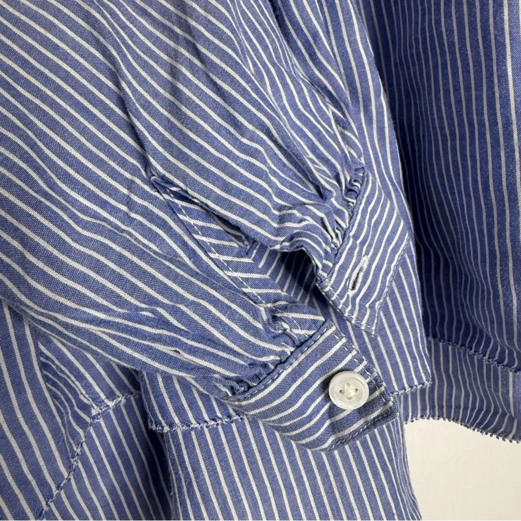Sundays Blue & White Striped Blouse – Size 1 Small/Medium - Image 6