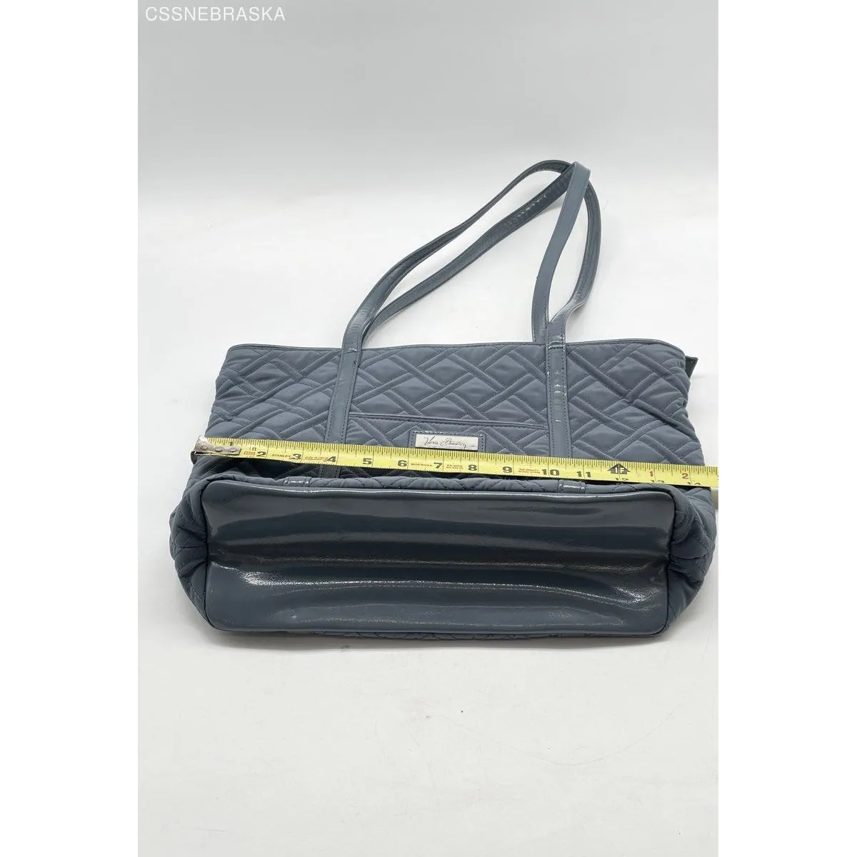 Vera Bradley Blue Trimmed Vera Small Tote -‎ Size Small - Image 7