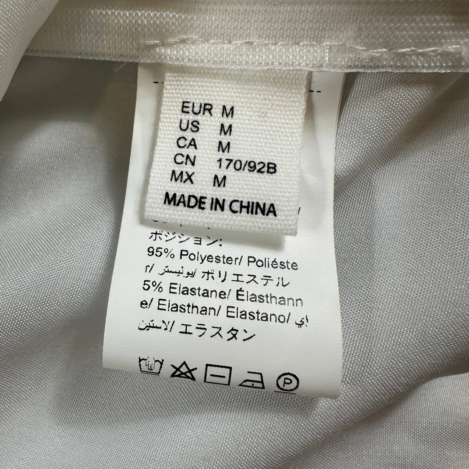 SHEIN Halter Neck Corset Top M White Lace Up Bows Detail Split Hem Satin Feel - Image 5