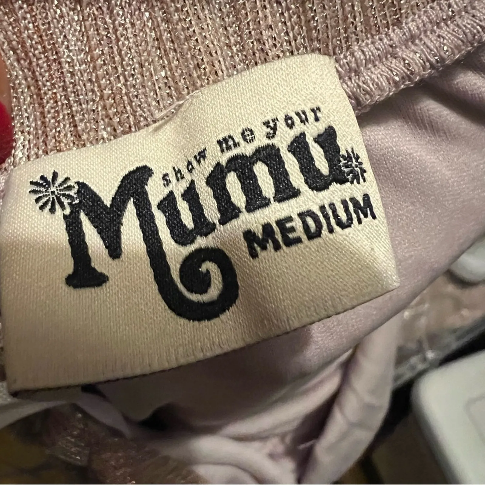 Show Me Your MuMu SMYM Collette Collar Halter Dress Magic Mauve Glimmer NEW MED - Image 4