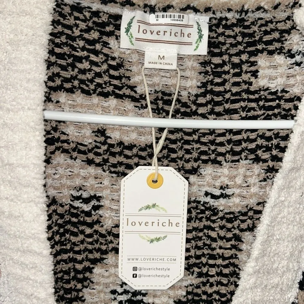 Loveriche Leopard Print Open Front Distressed Cardigan(Size Medium) - Image 10