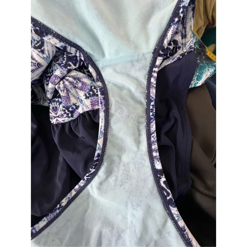 Adore Me High Rise Ruched Kaleidoscope Pattern Bathing Suit Bottoms - Image 4