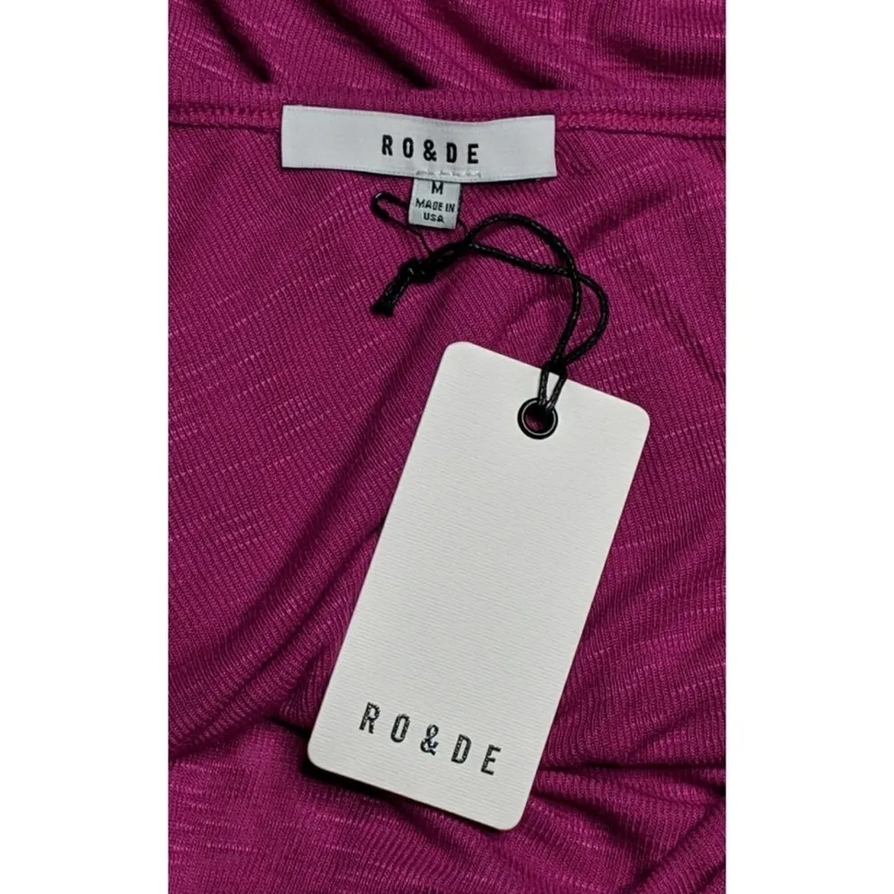 Ro & De  One-Shoulder Ruffle Tee - Size M - NWT - Image 5