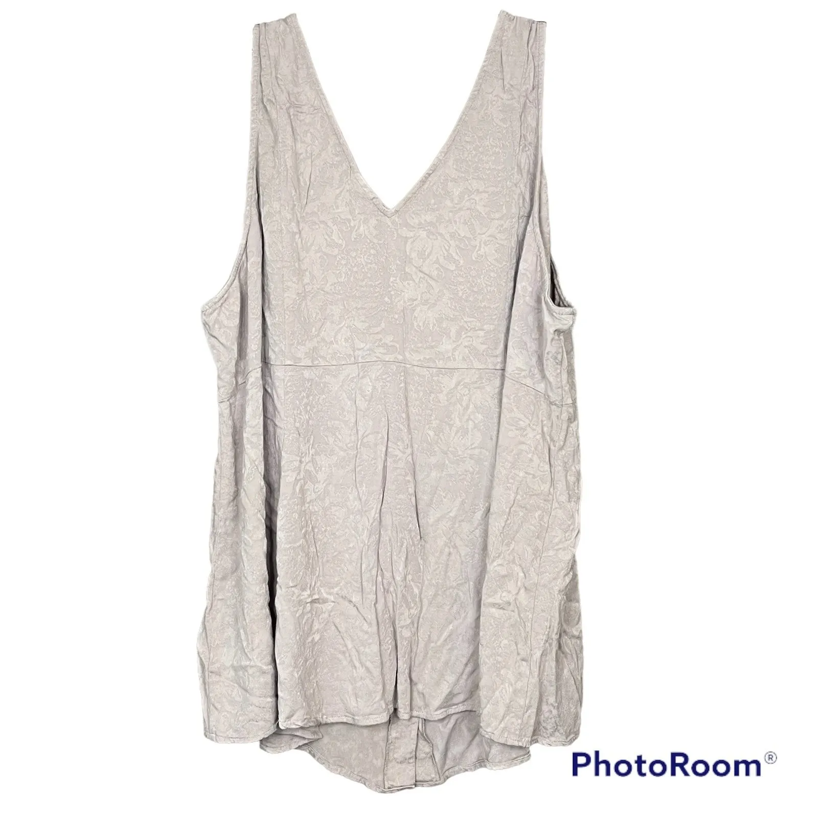 Torrid Plus Size Fit & Flare Jacquard Button Front Tank Top Size 5XL - Image 8