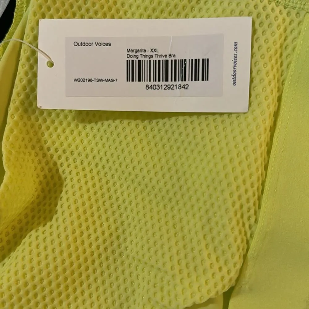 Outdoor Voices Doing Things Thrive Bra - Margarita Size XXL - Image 6