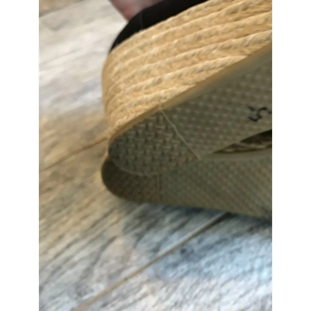 Toms Ankle Boots Booties Womens size 9.5 Black Toe Wedge Heels Lace Up‎ Shoes - Image 11