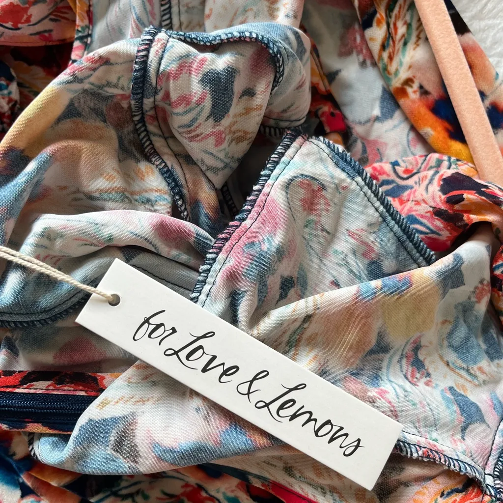 For Love & Lemons‎ Blake Mini Floral Dress - Image 6