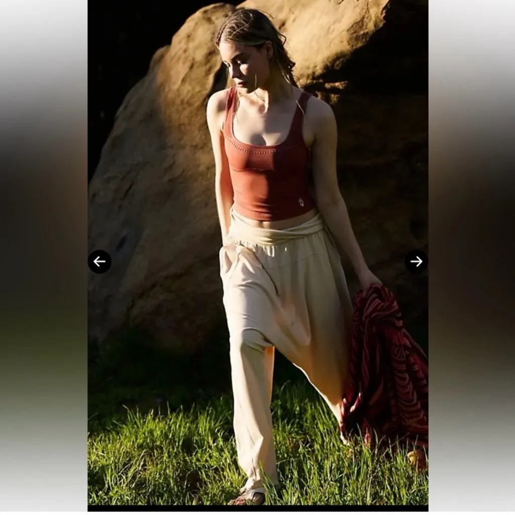 Free People Movement Washed Black Harem Pants Small - Image 2