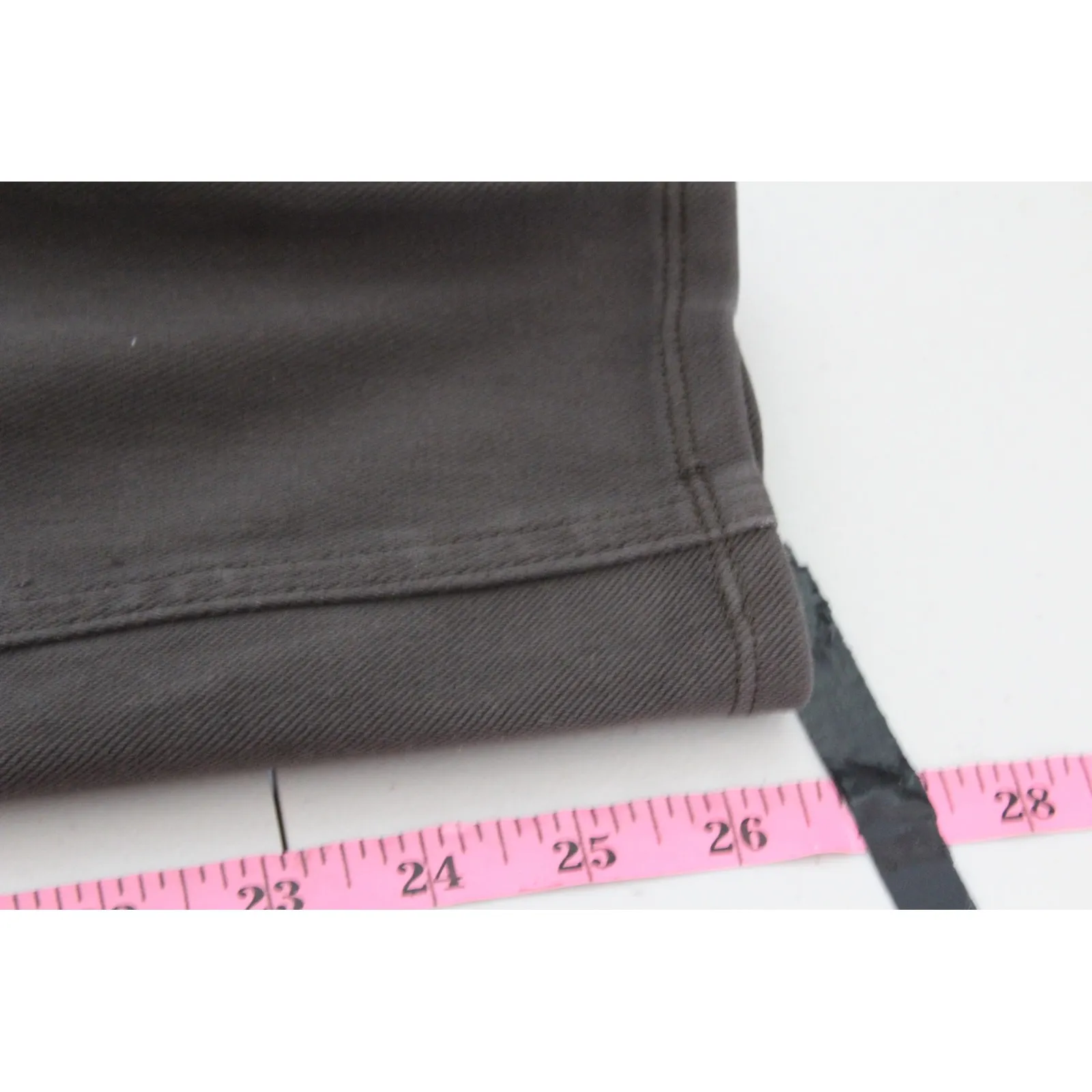 SPANX Perfect Brown Pants High Waist Full Length Slim Straight Leg Brown L - Image 9