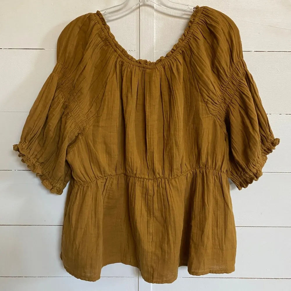Old Navy Short Sleeve Puff Sleeve Boho top - XL EUC - Image 8