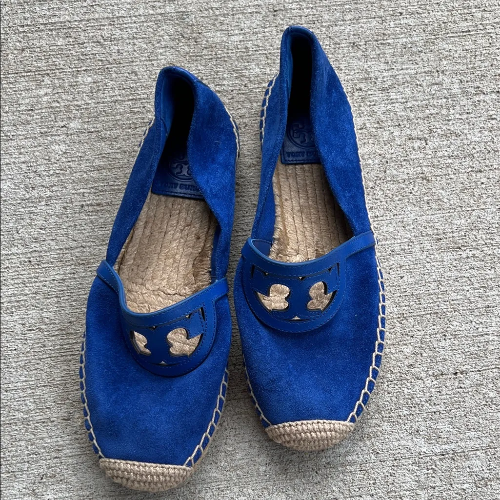Tory Burch Sidnie Blue Espadrille Flats - Image 2