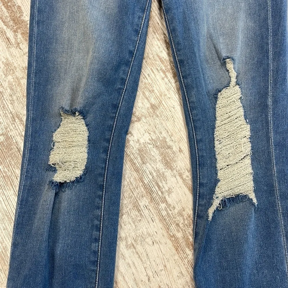 Frame Denim Distressed Le Skinny De Jeanne Crop Jeans In Stanwell Wash Size 25 - Image 10