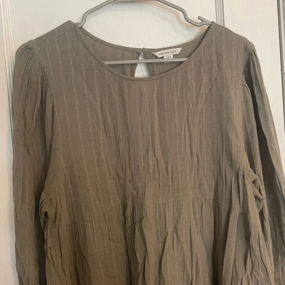 American Eagle  Long Sleeve Open Back Blouse, Size Large​​​​​​ - Image 2