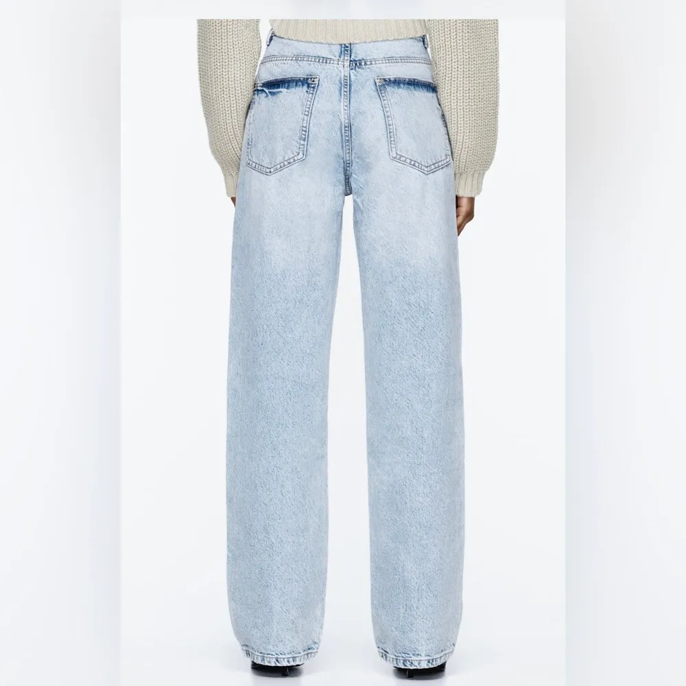 NWT ZARA JEANS REGULAR FIT HIGH RISE LONG LENGTH - Image 5