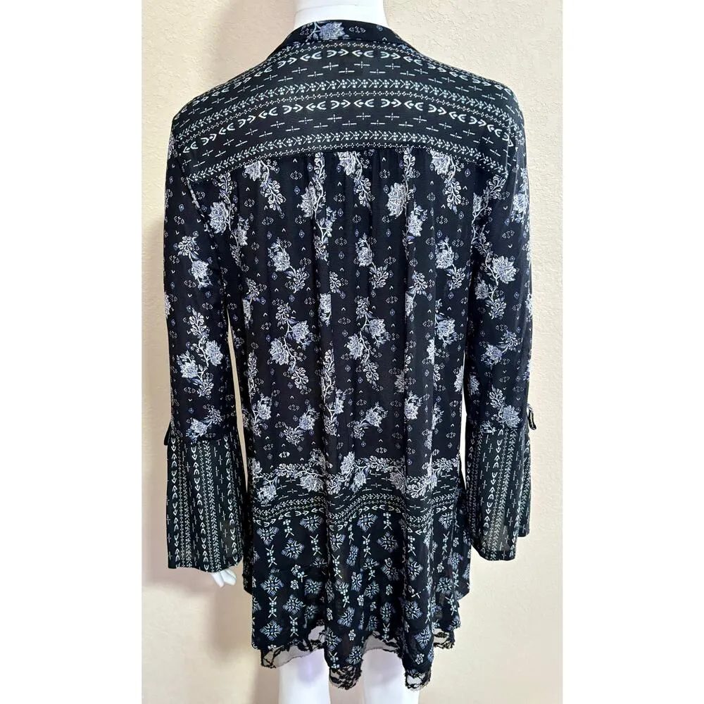 Style & Co | Women's Floral Top Boho Free Soho Scarf Style #100028778 | Medium - Image 2