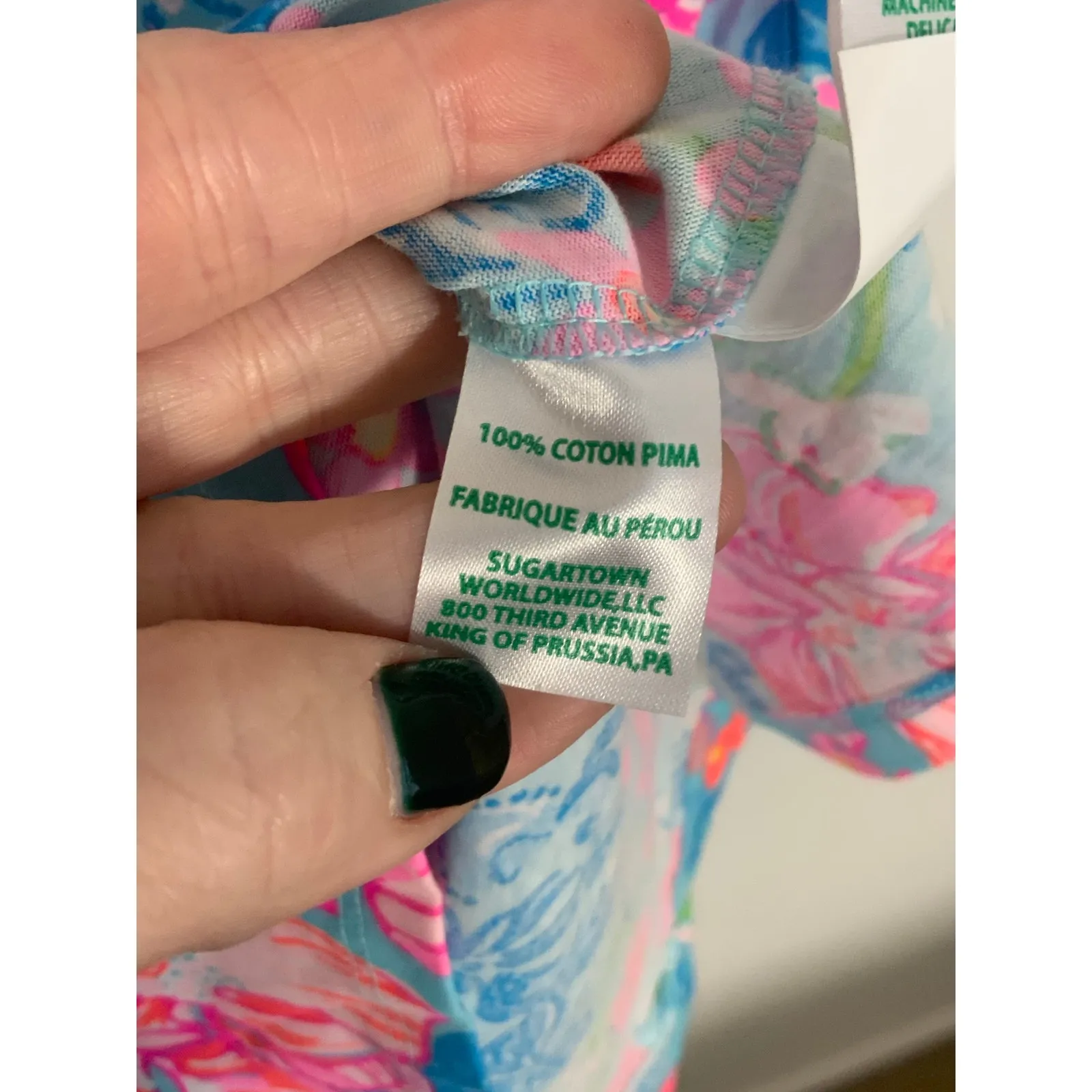 Lilly Pulitzer Pima Cotton Women's dress size xxs - Image 3