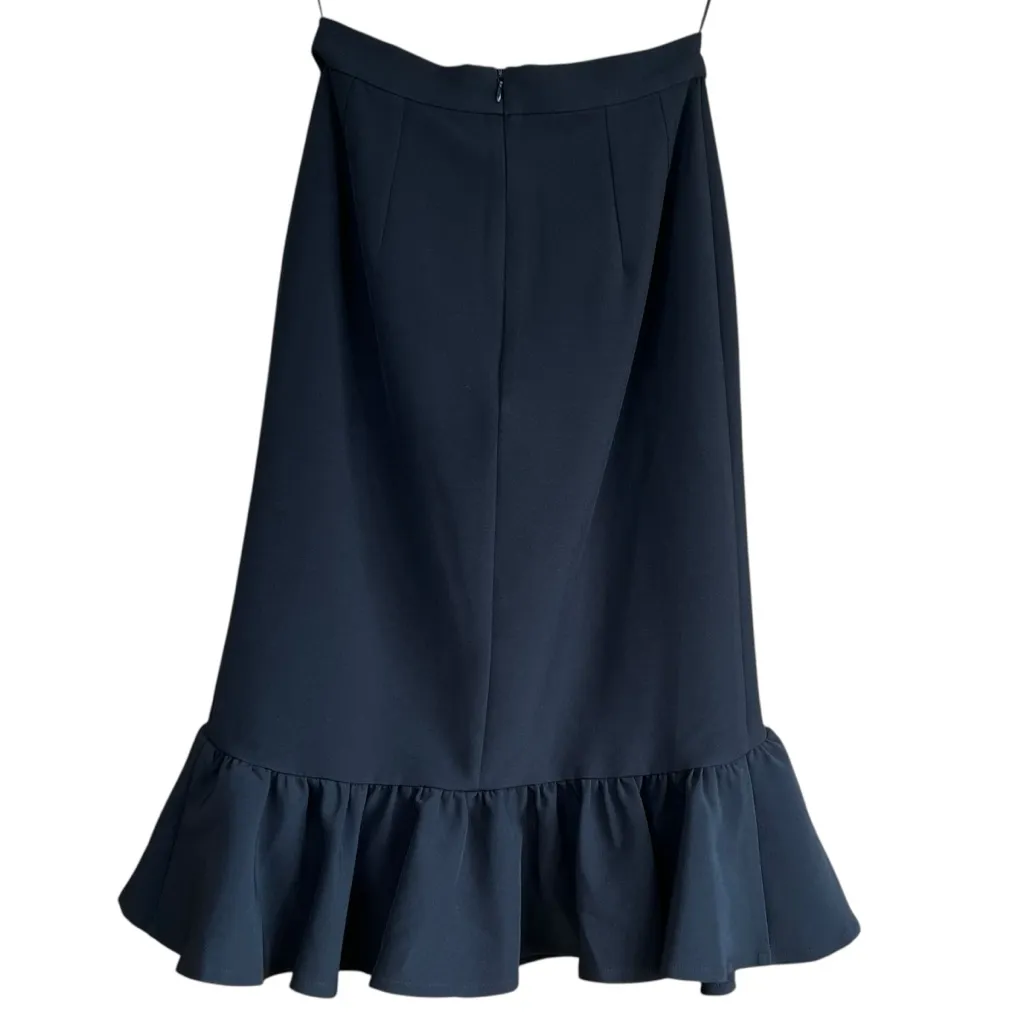 Mac Duggal High Waist Peplum Skirt Black Size XS NWT - Image 3