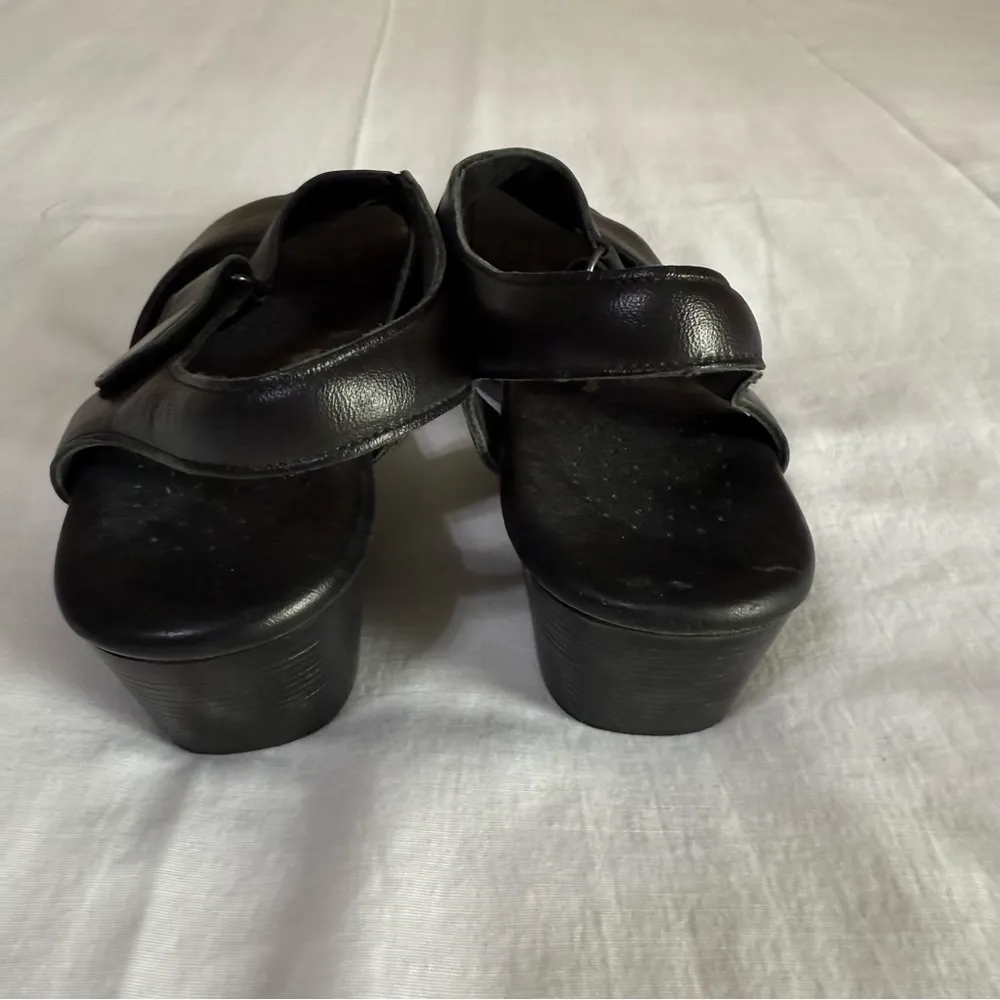 SAS 9.5S Suntimer Black Sandals Open Toe Tri Pad Comfort Shoes USA Heel Strap Size 9.5 - Image 2