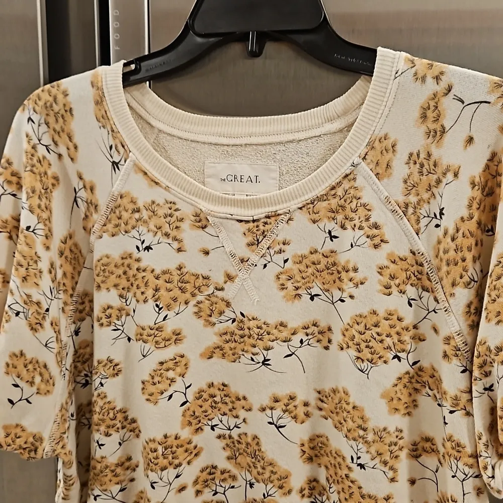 💕THE GREAT💕 The Puff Sleeve Sweatshirt Top ~ Chamomile Floral Print 2 = Medium - Image 12