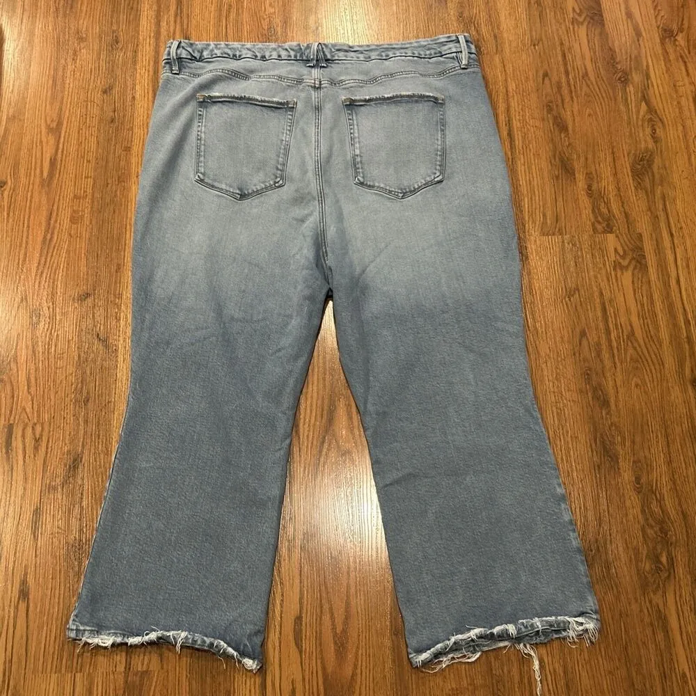 Good American Jeans Womens 26 Plus High Rise Legs Crop Mini Boot Blue Indigo - Image 6